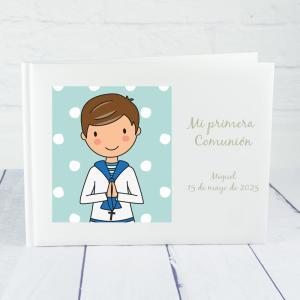 Libro de firmas personalizado Comunión 'Niño'