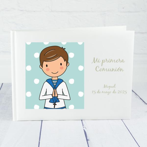Libro de firmas personalizado Comunión 'Niño'