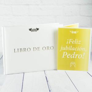 Libro de Oro con tarjeta personalizada