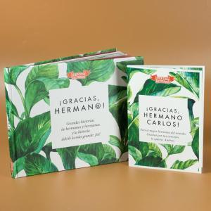 Libro ¡Gracias, herman@! con tarjeta personalizada
