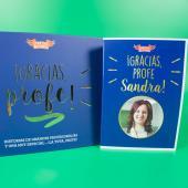 ¡Gracias, profe! con tarjeta personalizada con foto