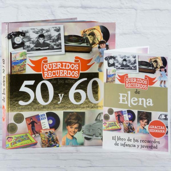 Libro Queridos Recuerdos con tarjeta para hermana