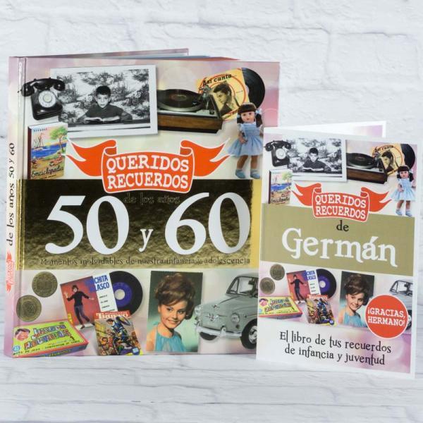 Libro Queridos Recuerdos con tarjeta para hermano