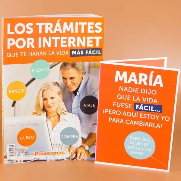 Libro 'Trámites por internet' con tarjeta personalizada