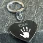 Regalos personalizados: Llaveros personalizados: Llavero coraz&oacute;n personalizado 'Huella'