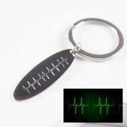 Llavero de acero personalizado 'Latidos'