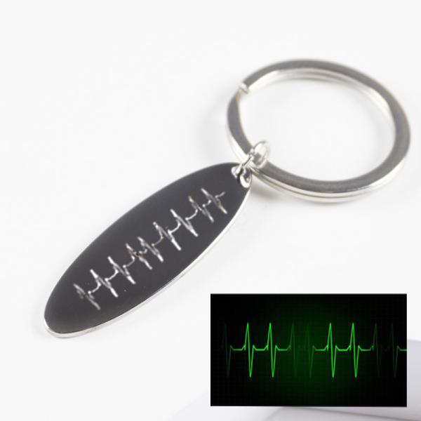 Llavero de acero personalizado 'Latidos'