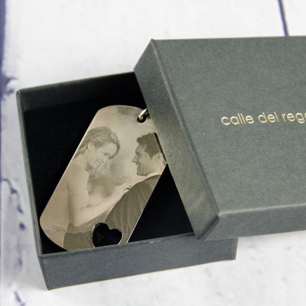 Llavero grabado con corazón