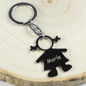 Llavero niña grabado