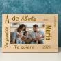 Regalos personalizados: Dise&ntilde;o y decoraci&oacute;n: Marco de fotos personalizado con nombre