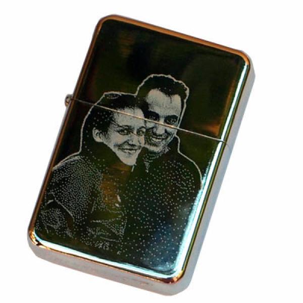 Mechero con foto grabada