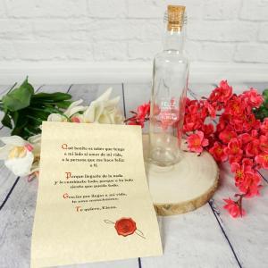 Mensaje en una botella personalizado