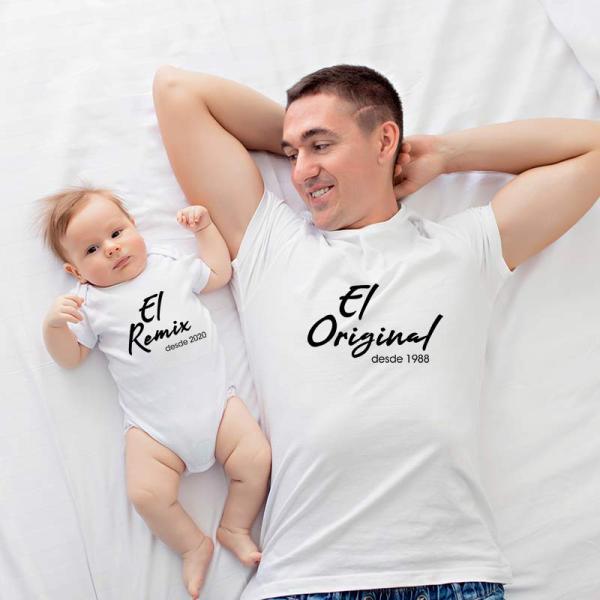 Pack camisetas blancas personalizadas Original y Remix