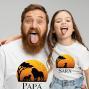 Regalos personalizados: Regalos con nombre: Pack camisetas padre e hijo personalizadas con nombre 'Leones'