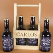 Pack de cervezas personalizadas con texto