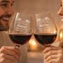 Regalos personalizados: Cristaler&iacute;a personalizada: Pack dos copas de vino personalizadas