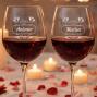 Regalos personalizados: Cristaler&iacute;a personalizada: Pack dos copas de vino personalizadas