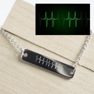 Pulsera de cadena personalizada 'Latidos'