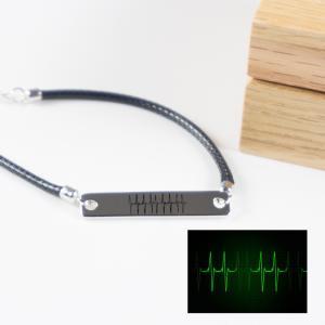 Pulsera de plata personalizada 'Latidos'