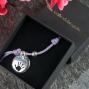Regalos personalizados: Joyas personalizadas: Pulsera de plata personalizada 'Huella'