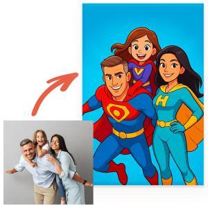 Foto Retrato personalizado a partir de tu foto (Elige tu estilo)