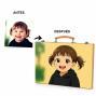 Regalos personalizados: Regalos con fotos: Retrato personalizado a partir de tu foto en Malet&iacute;n de pinturas