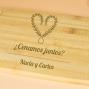 Regalos personalizados: Dise&ntilde;o y decoraci&oacute;n: Tabla de madera grabada con coraz&oacute;n