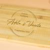 Diseño y decoración: Tabla de madera para pareja grabada