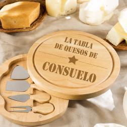 Tabla de quesos grabada