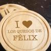 Regalos con nombre: Tabla de quesos personalizada I love...