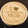 Regalos con nombre: Tabla de quesos personalizada I love...