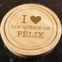 Regalos personalizados: Regalos con nombre: Tabla de quesos personalizada I love...