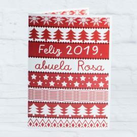 Tarjeta de Navidad personalizada