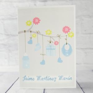 Tarjeta para bebé personalizada