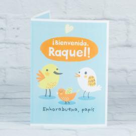 Tarjeta para nacimiento personalizada