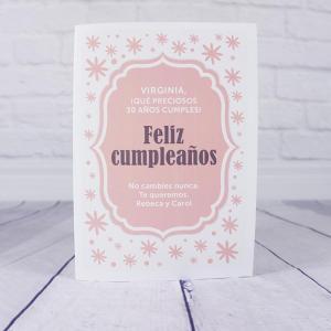Tarjeta personalizada 'Feliz cumpleaños'