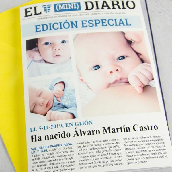 Tarjeta personalizada mini diario