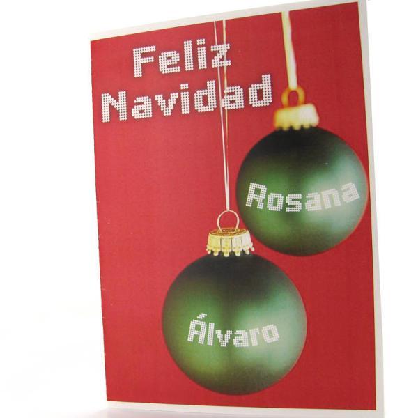 Tarjeta personalizada para Navidad