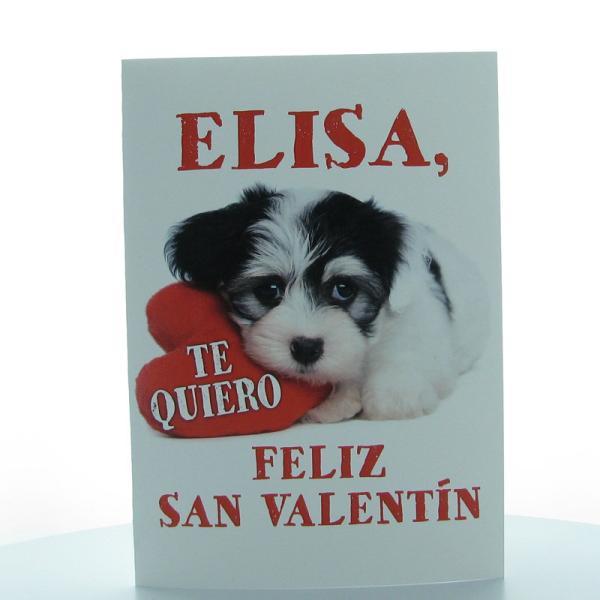 Tarjeta personalizada para San Valentín