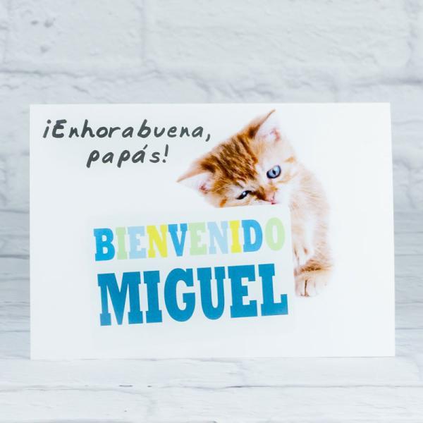 Tarjeta personalizada regalo bebé