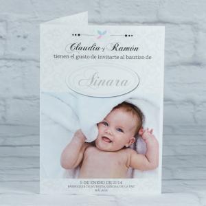 Tarjetas personalizadas para bautizos