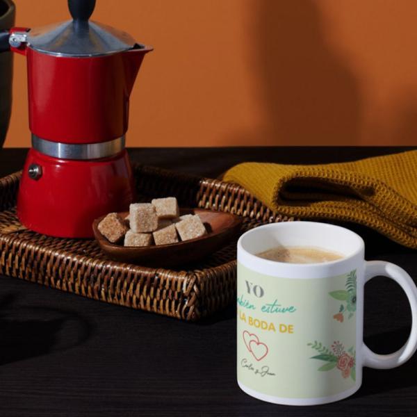 Taza personalizada para invitados