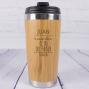 Regalos personalizados: Regalos con nombre: Termo de Bamb&uacute; grabado para padre