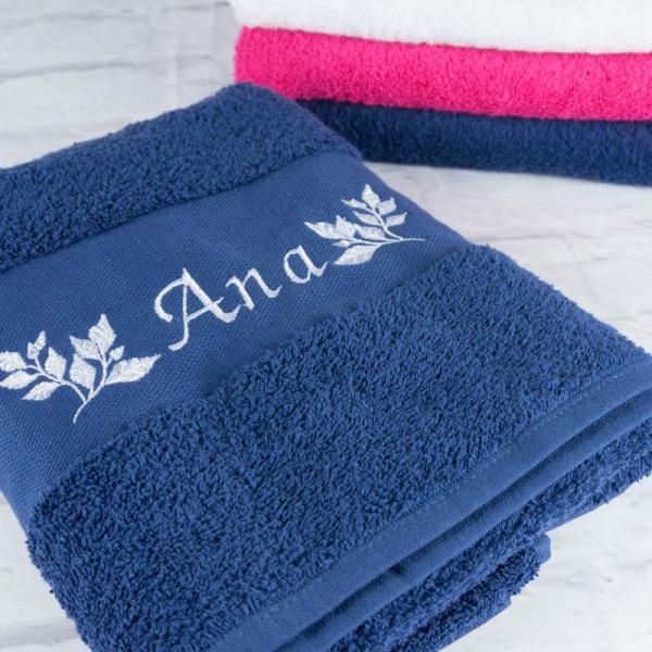 Toalla de algodón bordada