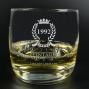 Regalos personalizados: Cristaler&iacute;a personalizada: Vaso de whisky grabado '30 Cumplea&ntilde;os'