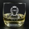 Cristalería personalizada: Vaso de whisky grabado '40 Cumpleaños'