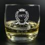 Regalos personalizados: Cristaler&iacute;a personalizada: Vaso de whisky grabado '50 Cumplea&ntilde;os'