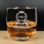 Regalos personalizados: Cristaler&iacute;a personalizada: Vaso de whisky grabado '60 Cumplea&ntilde;os'