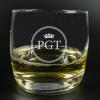 Cristalería personalizada: Vaso de whisky grabado con iniciales