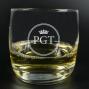 Regalos personalizados: Cristaler&iacute;a personalizada: Vaso de whisky grabado con iniciales